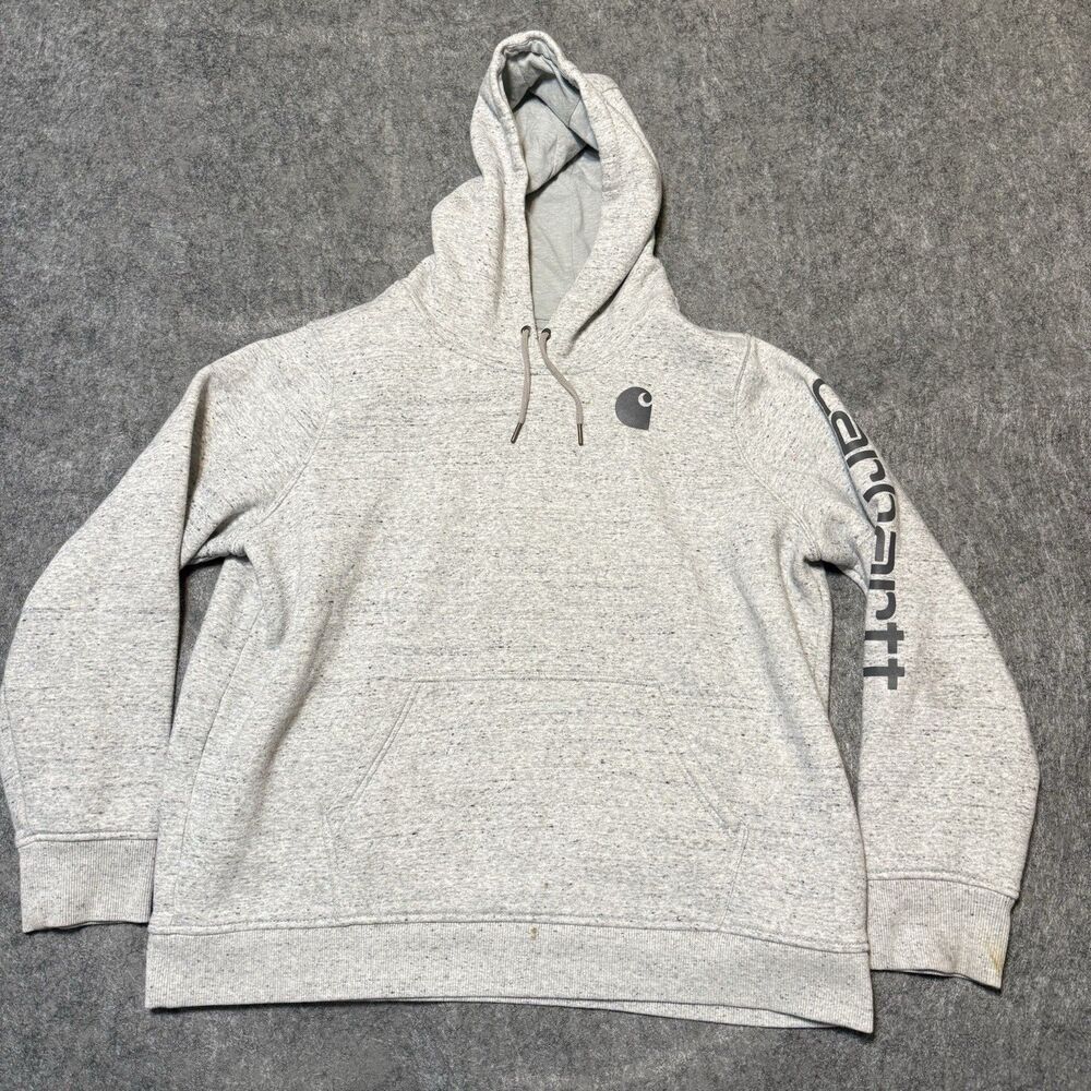 Carhartt Clarksburg Womens Hoodie Size XXL(20)  Gray Speckled Sweatshirt Active